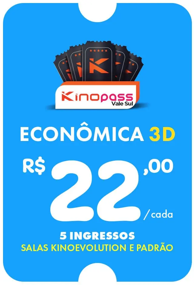 Vale sul - Kinopass Econômico 3D - 01/07/2026