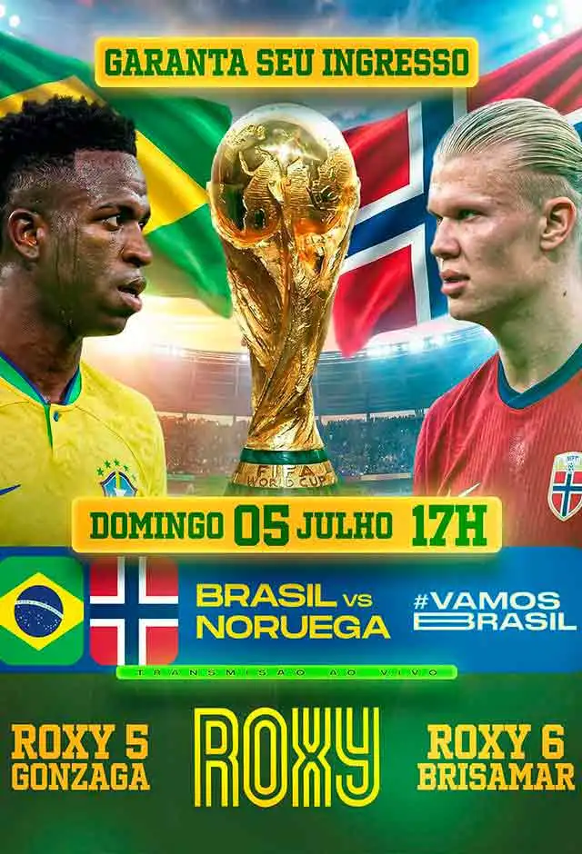 Copa No Roxy: Jogo Brasil x Noruega