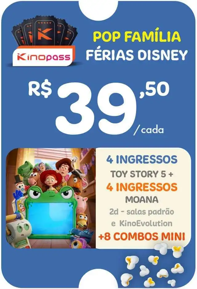 Kinopass POP Férias em família Disney